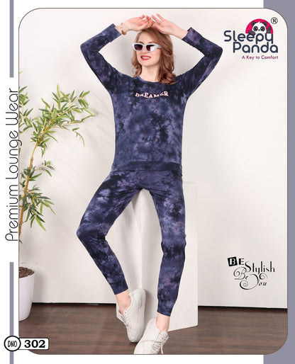 Keni 302 Sleepy Panda Hosiery Cotton Pyjama Night Suits Exporter