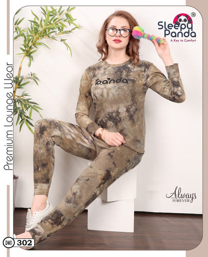 Keni 302 Sleepy Panda Hosiery Cotton Pyjama Night Suits Exporter