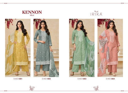 Kennon Vol 2 Irika Organdy Plazzo Style Suits Supplier
