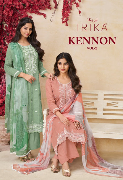 Kennon Vol 2 Irika Organdy Plazzo Style Suits Supplier