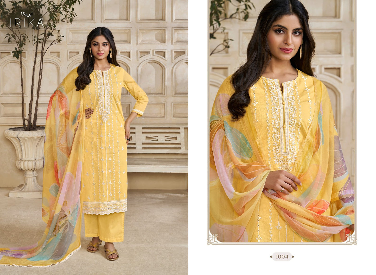 Kennon Vol 3 Irika Organdy Plazzo Style Suits Exporter