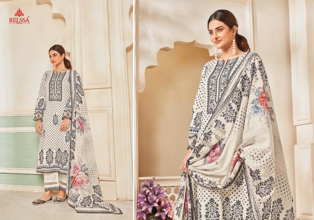 Kenny 4 Relssa Fabrics Cotton Pant Style Suits Wholesaler India