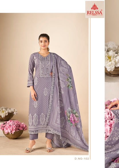 Kenny Relssa Fabrics Cotton Lawn Pant Style Suits Exporter Ahmedabad