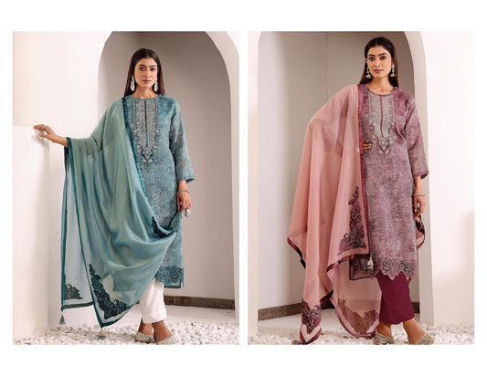 Kenzi Naariti Silk Slub Velvet Suits Manufacturer