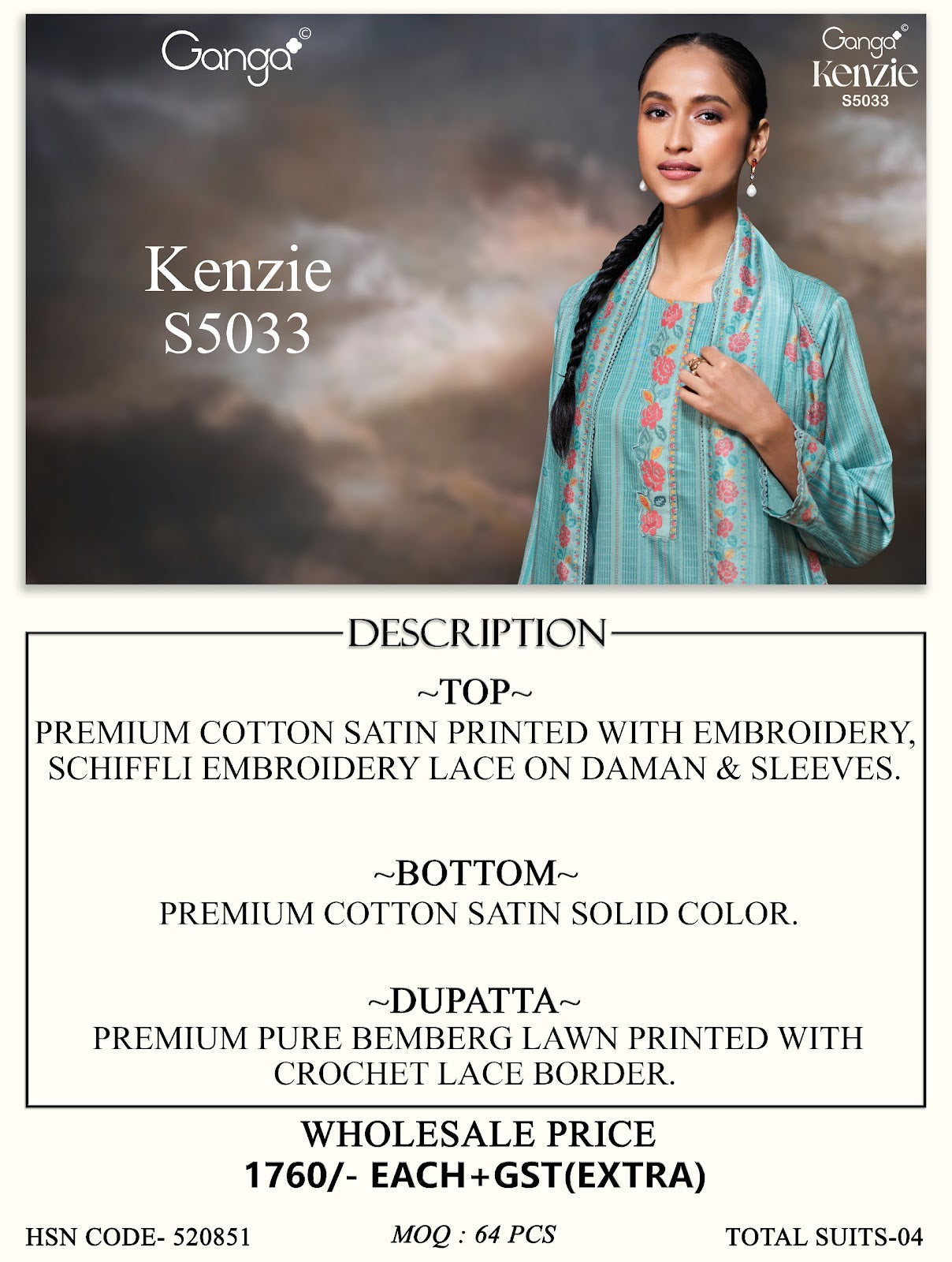 Kenzie S5033 Ganga Pant Style Suits Manufacturer Gujarat