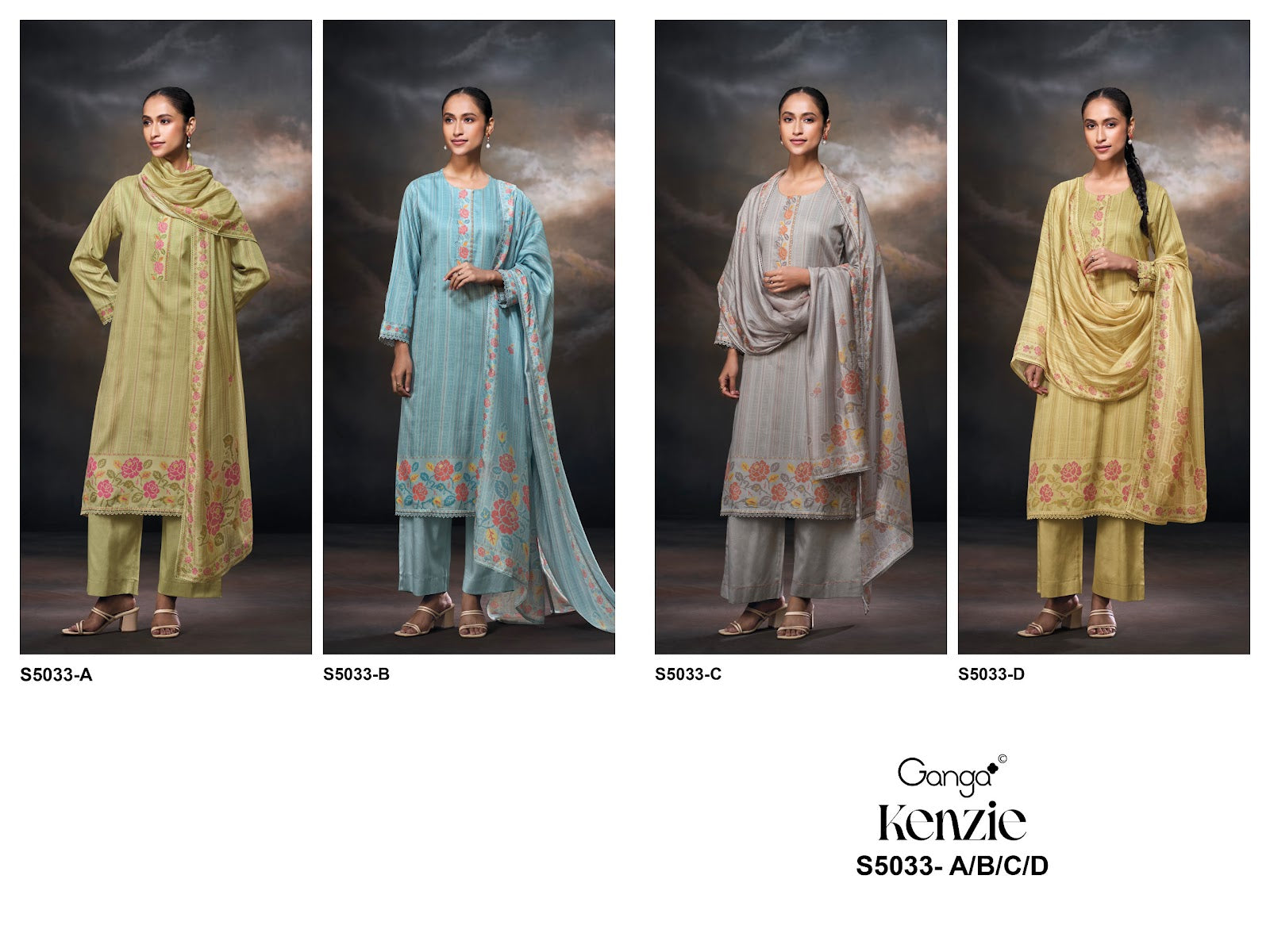 Kenzie S5033 Ganga Pant Style Suits Manufacturer Gujarat