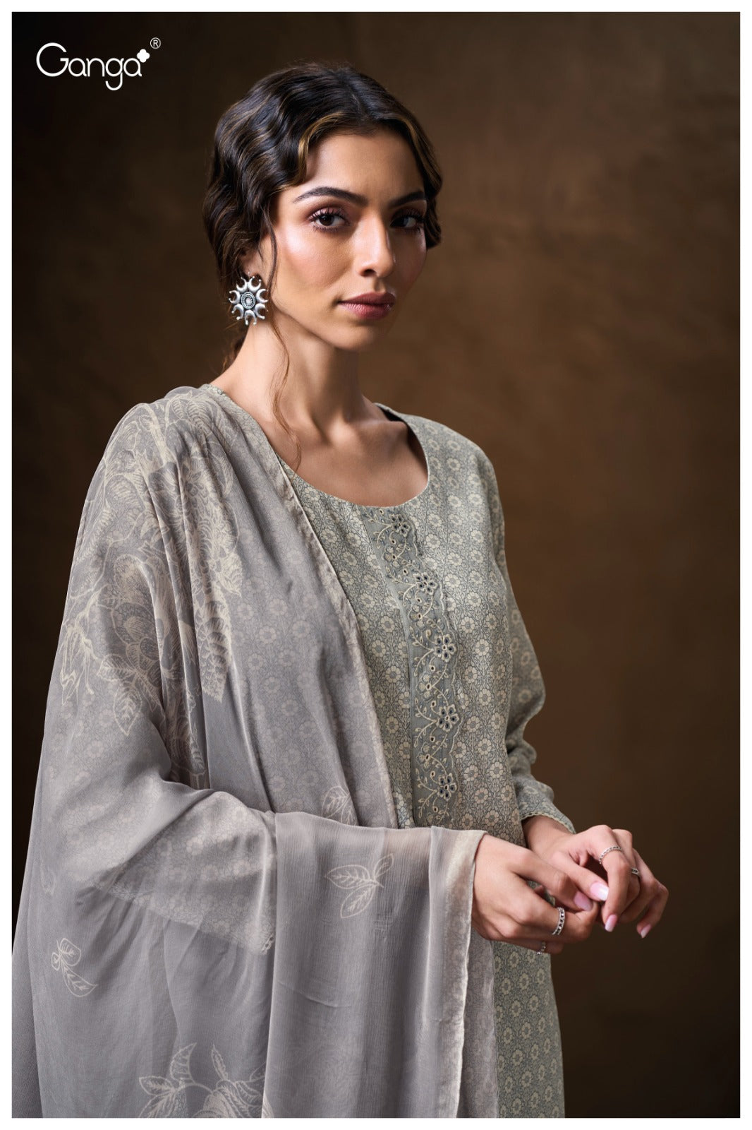 Kenzira 3772 Ganga Premium Cotton Plazzo Style Suits Supplier India