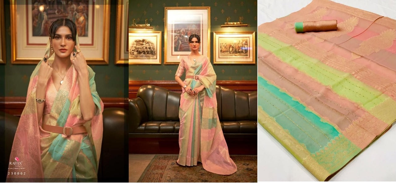 Kenzo Organza Rajtex Sarees Wholesaler