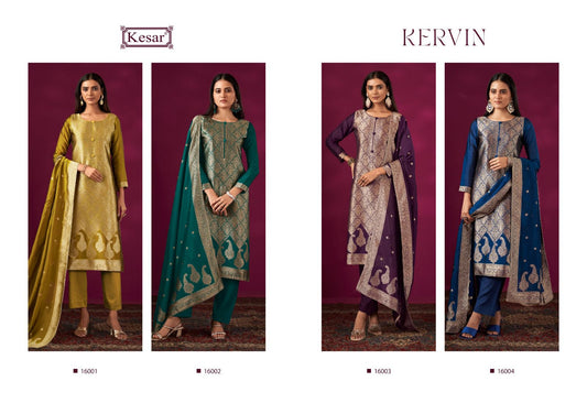 Kervin 16001 Kesar Premium Dola Pant Style Suits Wholesale Rate