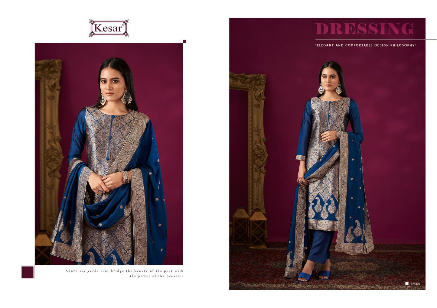 Kervin 16001 Kesar Premium Dola Pant Style Suits Wholesale Rate