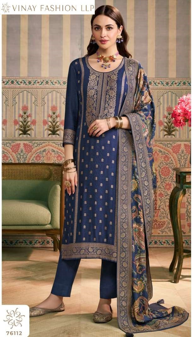 Kervin Ananta 2 Vinay Fashion Llp Viscose Jacquard Pashmina Suits Exporter India
