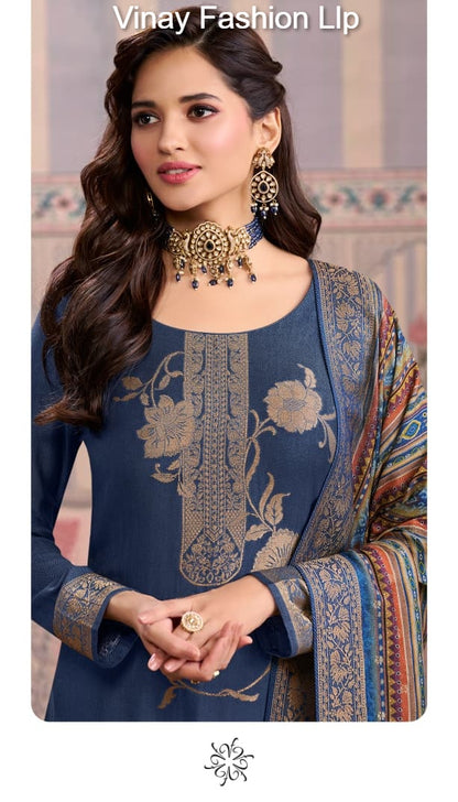 Kervin Ananta 6 Vinay Fashion Llp Viscose Jacquard Pashmina Suits Supplier Ahmedabad
