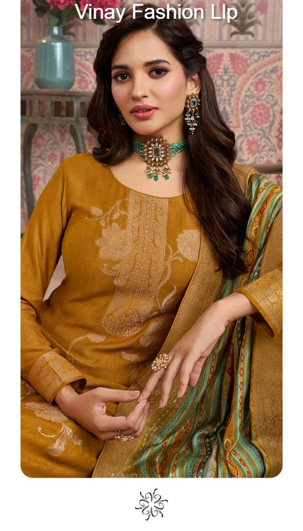 Kervin Ananta 6 Vinay Fashion Llp Viscose Jacquard Pashmina Suits Supplier Ahmedabad