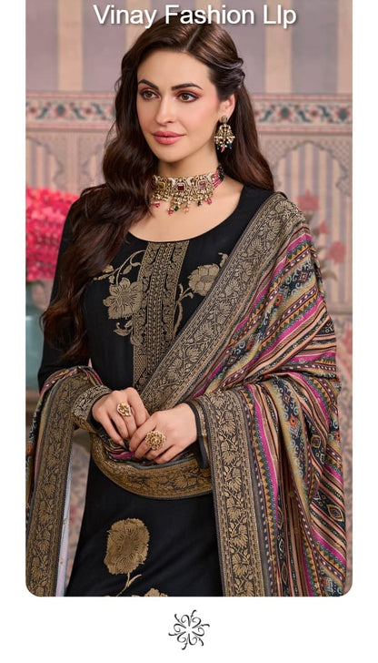 Kervin Ananta 6 Vinay Fashion Llp Viscose Jacquard Pashmina Suits Supplier Ahmedabad