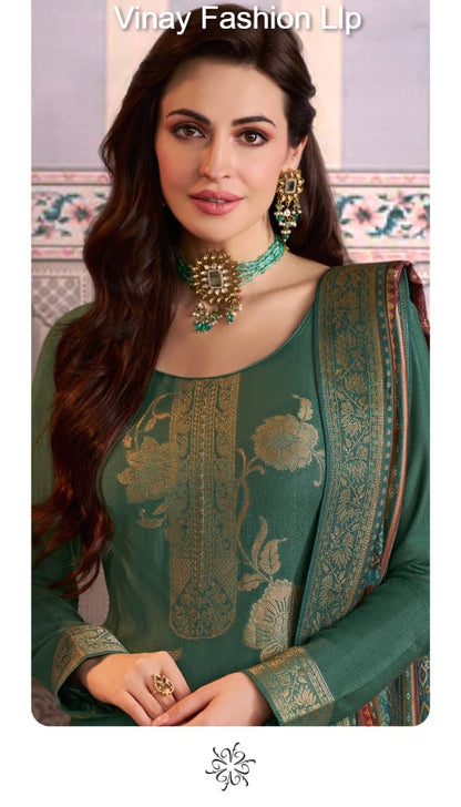 Kervin Ananta 6 Vinay Fashion Llp Viscose Jacquard Pashmina Suits Supplier Ahmedabad