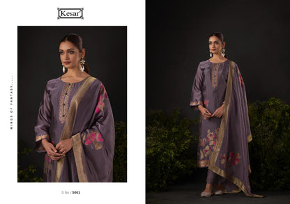 Kervin Vol 3 Kesar Pure Silk Pant Style Suits Exporter India