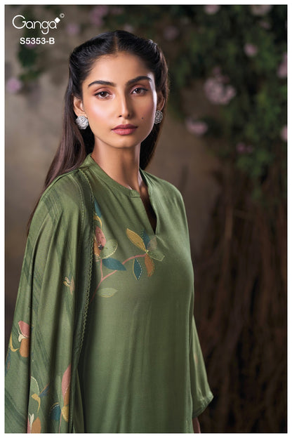 Kesah S5353 Ganga Wool Pashmina Suits Manufacturer Gujarat