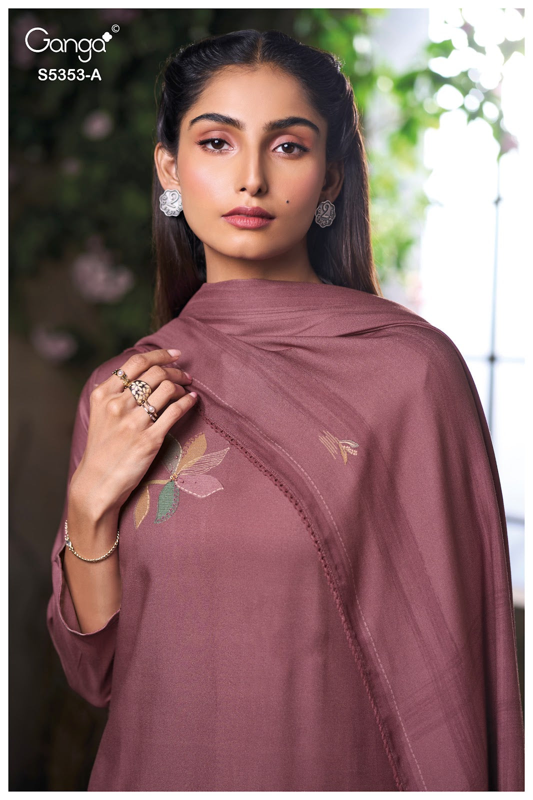 Kesah S5353 Ganga Wool Pashmina Suits Manufacturer Gujarat