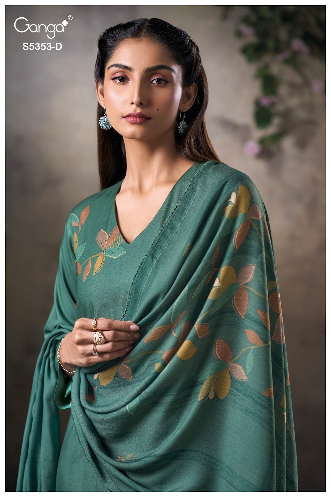 Kesah S5353 Ganga Wool Pashmina Suits Manufacturer Gujarat