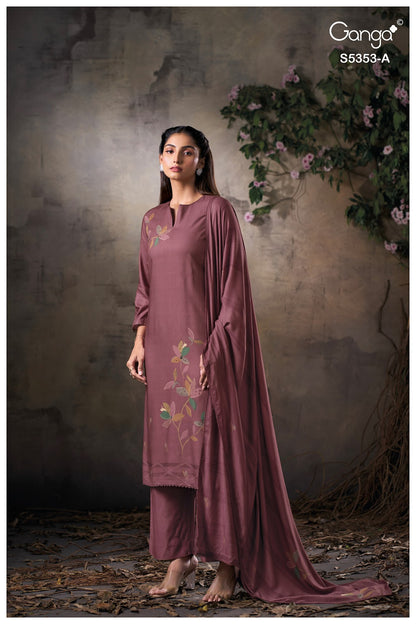 Kesah S5353 Ganga Wool Pashmina Suits Manufacturer Gujarat