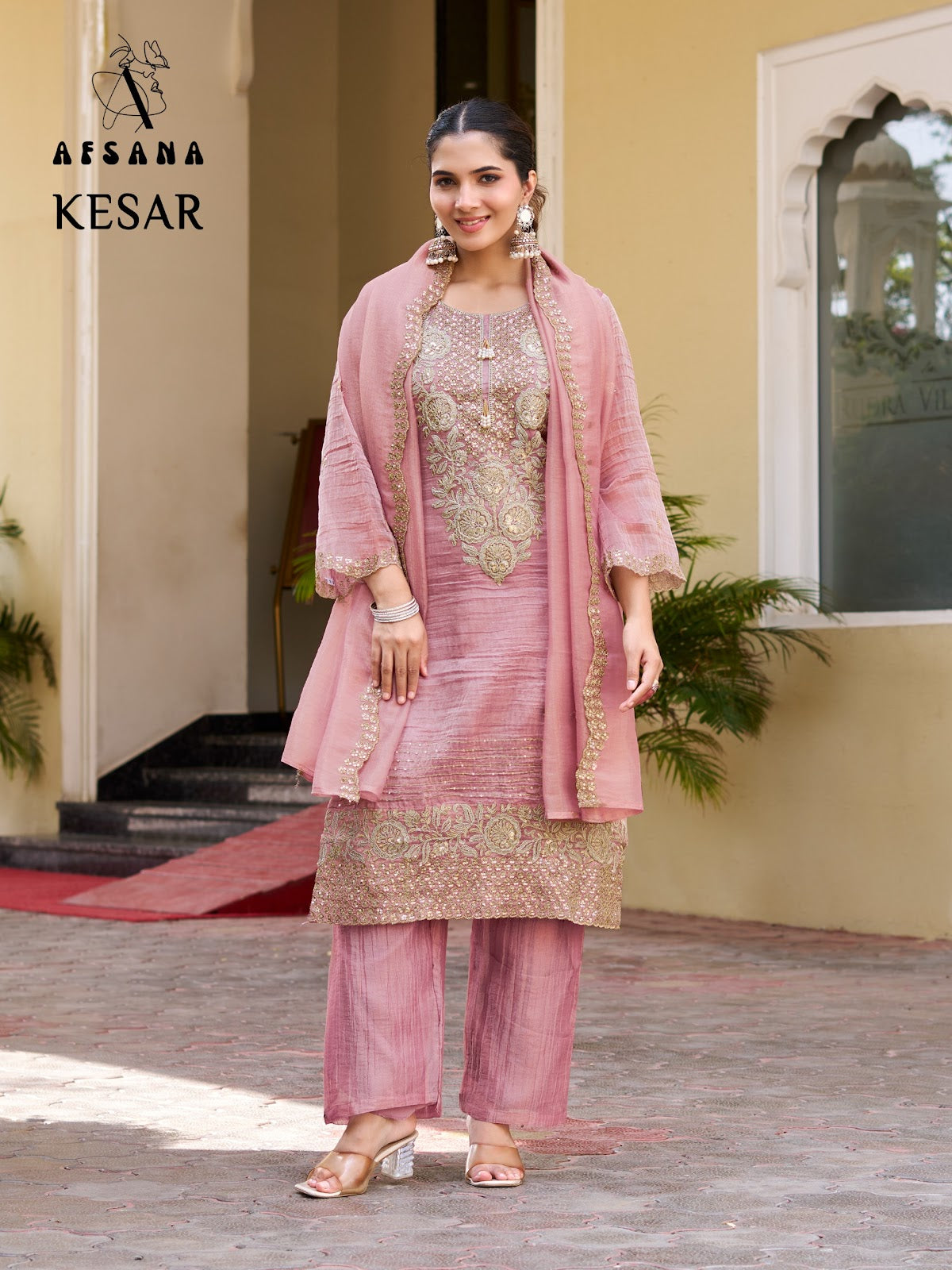 Kesar Afsana Salsa Crush Pakistani Readymade Suits Wholesale Rate