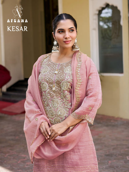 Kesar Afsana Salsa Crush Pakistani Readymade Suits Wholesale Rate