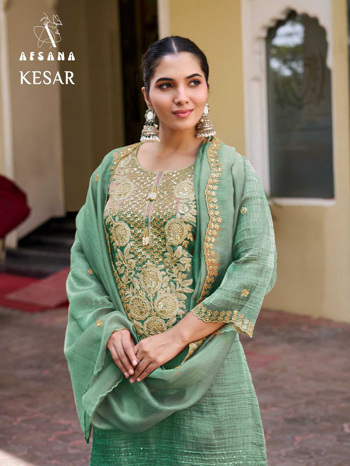 Kesar Afsana Salsa Crush Pakistani Readymade Suits Wholesale Rate
