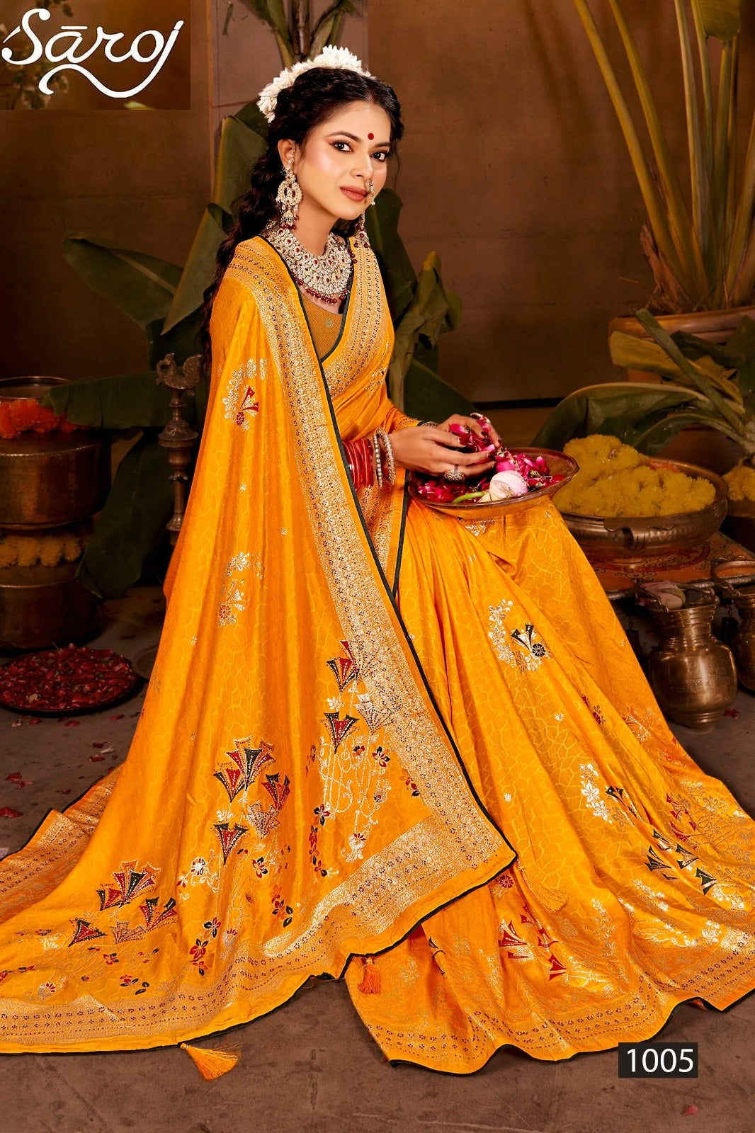 Kesar Dola Saroski Vol 1 Saroj Soft Sarees Supplier Gujarat