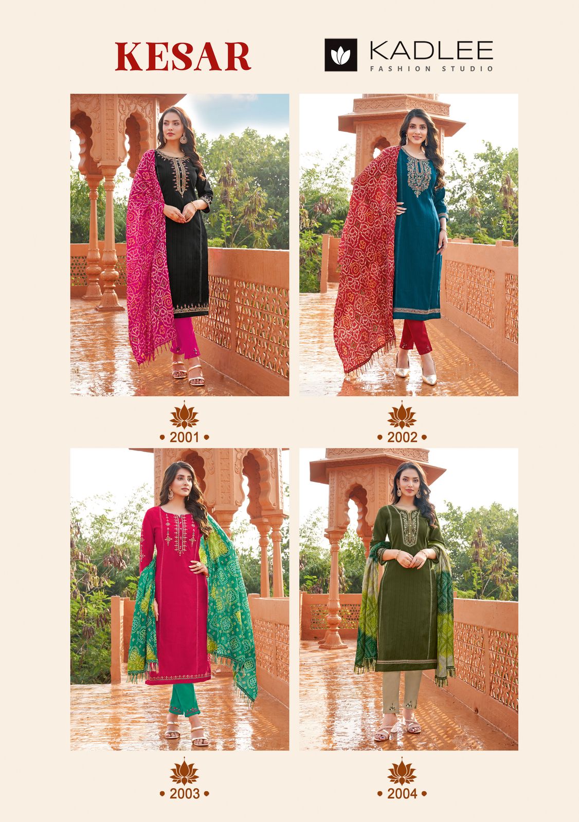 Kesar Kadlee Viscose Weaving Readymade Pant Style Suits Supplier Gujarat