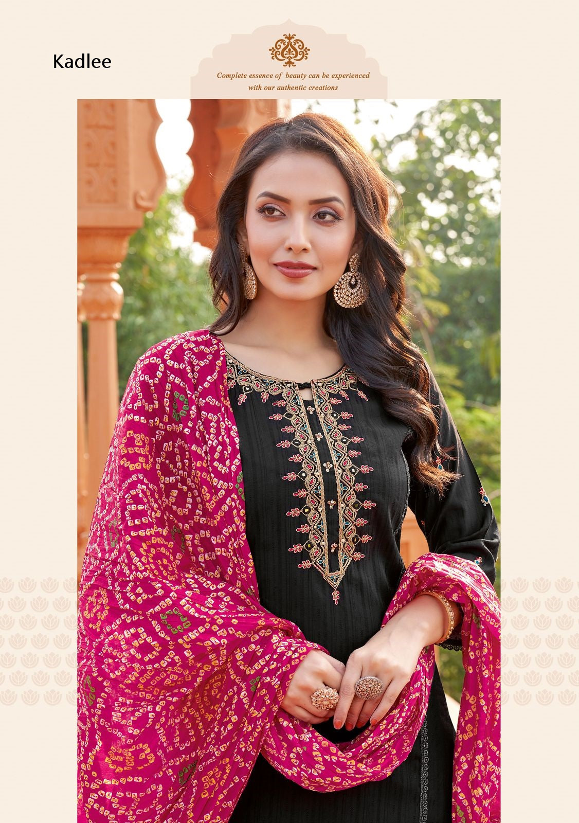 Kesar Kadlee Viscose Weaving Readymade Pant Style Suits Supplier Gujarat