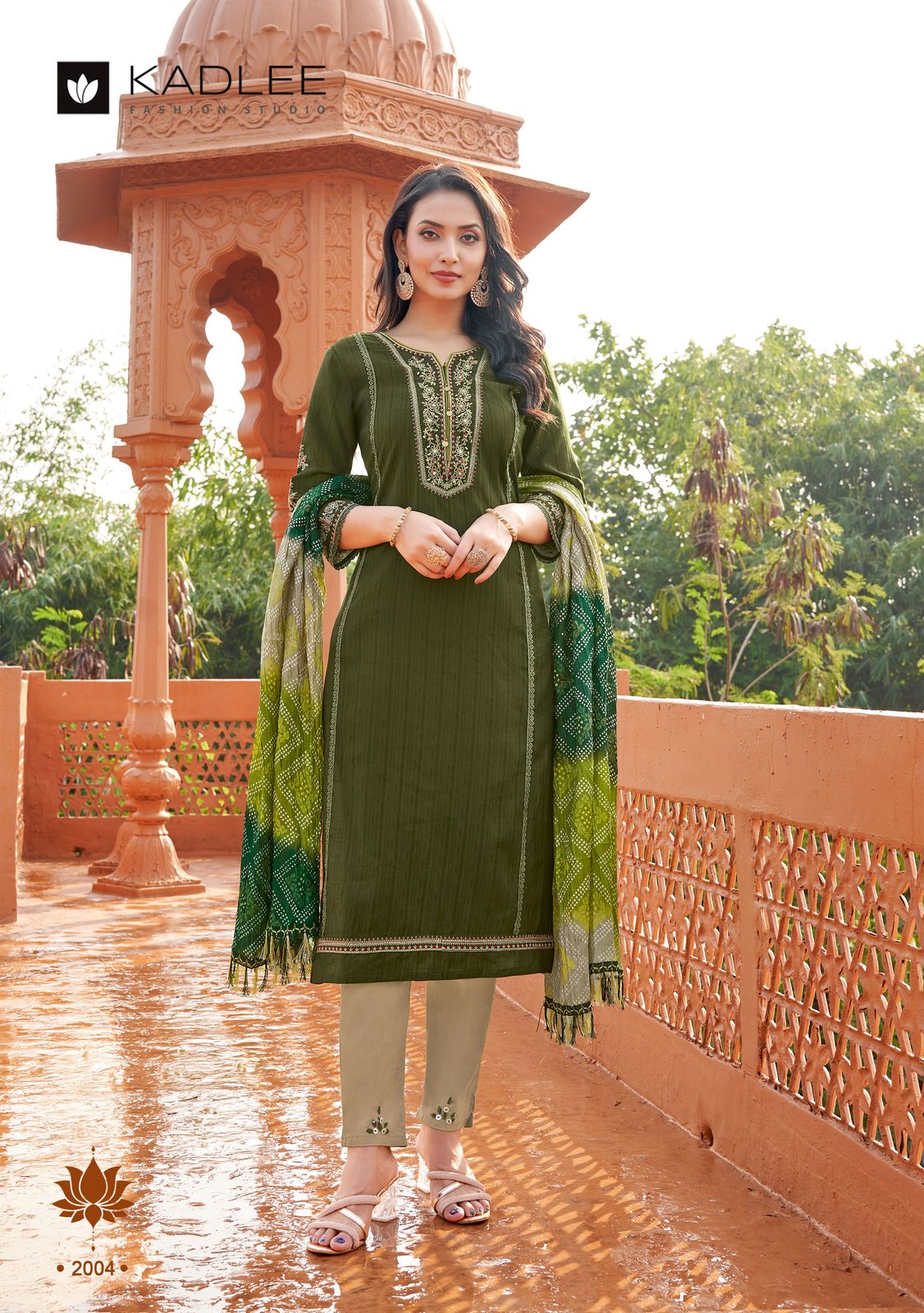 Kesar Kadlee Viscose Weaving Readymade Pant Style Suits Supplier Gujarat