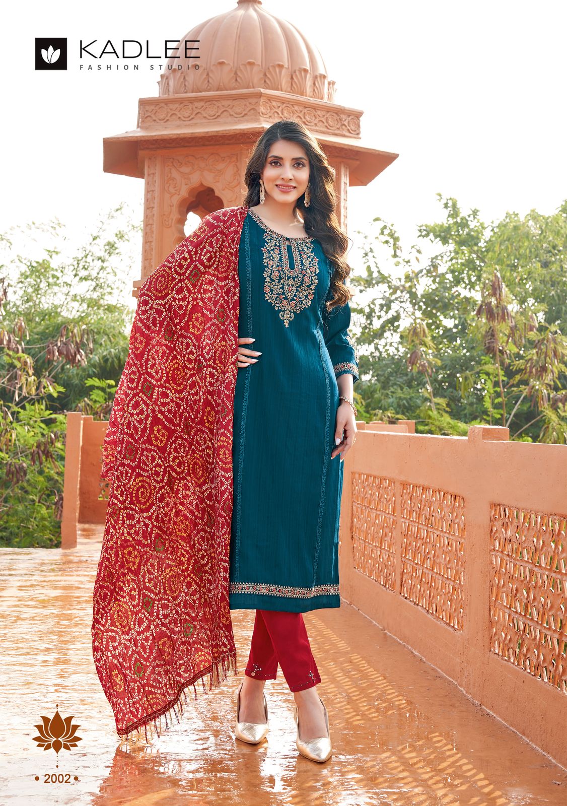 Kesar Kadlee Viscose Weaving Readymade Pant Style Suits Supplier Gujarat
