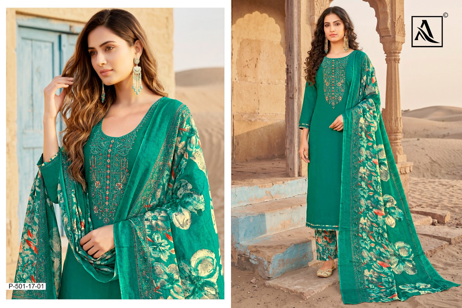 Kesar Patiyala Alok Viscose Reyon Pant Style Suits Manufacturer India