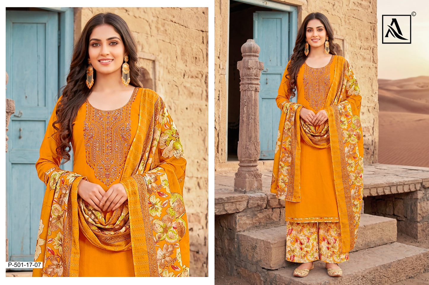 Kesar Patiyala Alok Viscose Reyon Pant Style Suits Manufacturer India