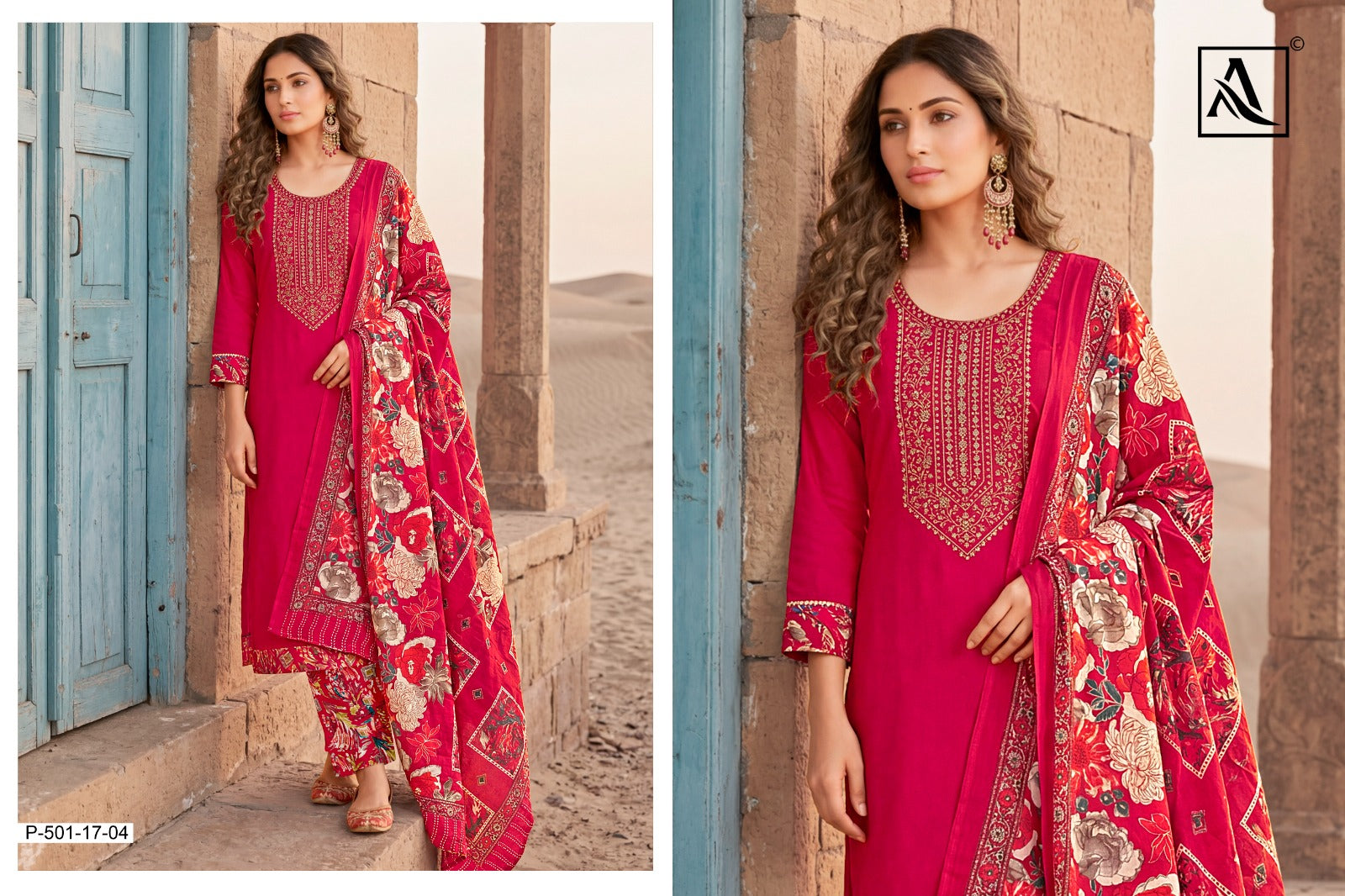 Kesar Patiyala Alok Viscose Reyon Pant Style Suits Manufacturer India