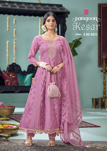 Kesar Rangoon Cotton Readymade Anarkali Suits Supplier Gujarat