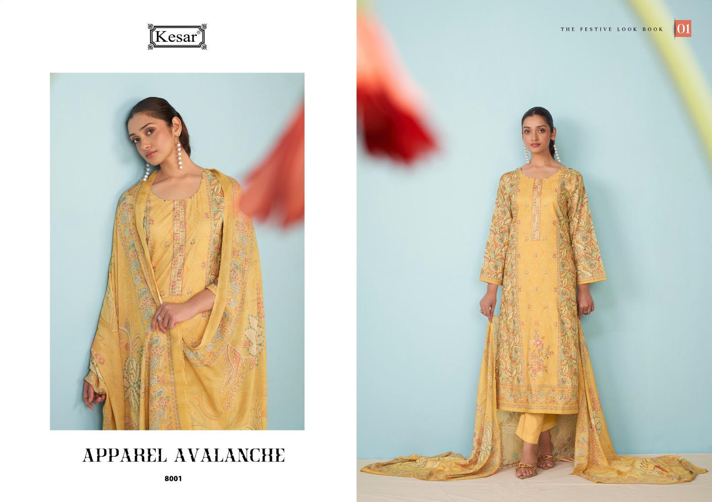 Kesar Shakshi Karachi Prints Cambric Pant Style Suits Supplier Ahmedabad