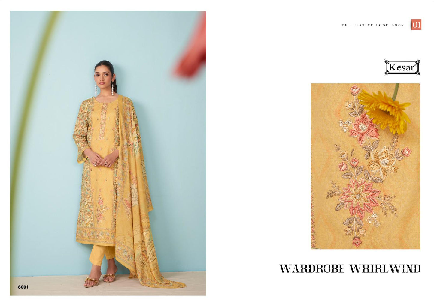 Kesar Shakshi Karachi Prints Cambric Pant Style Suits Supplier Ahmedabad