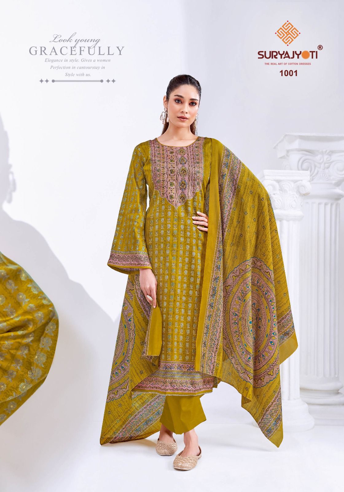 Kesar Vol 1 Suryajyoti Jaam Satin Pant Style Suits Wholesale Rate