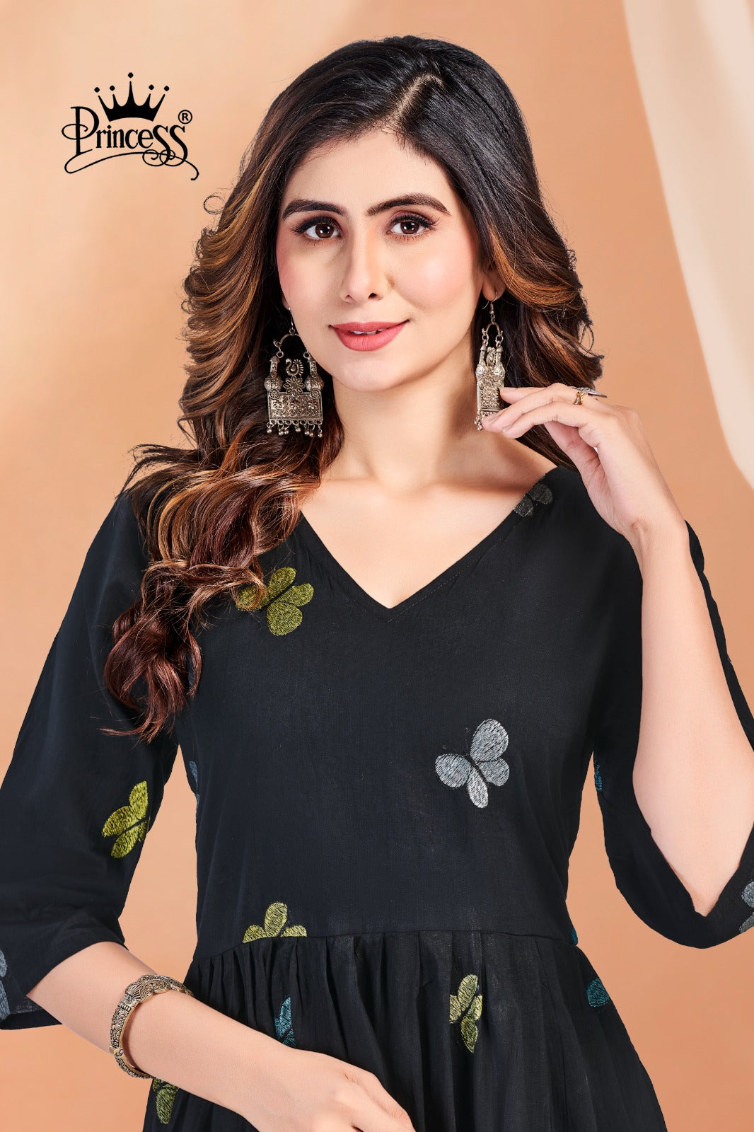 Kesari Gown Cai Princess Creation Anarkali Kurtis Exporter