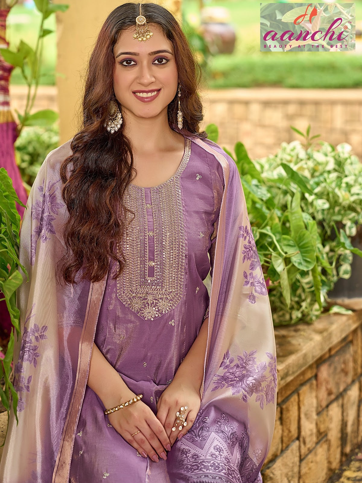 Kesariya Aanchi Roman Simmer Readymade Anarkali Suits Wholesale Rate