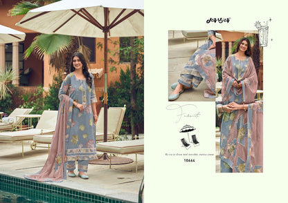 Kesariya Jay Vijay Cotton Pant Style Suits Manufacturer Ahmedabad