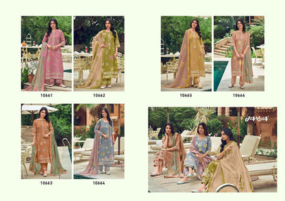 Kesariya Jay Vijay Cotton Pant Style Suits Manufacturer Ahmedabad