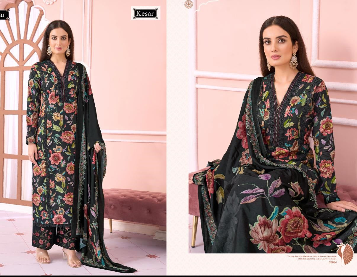 Kesariya Kesar Slub Lawn Karachi Salwar Suits Wholesale Price