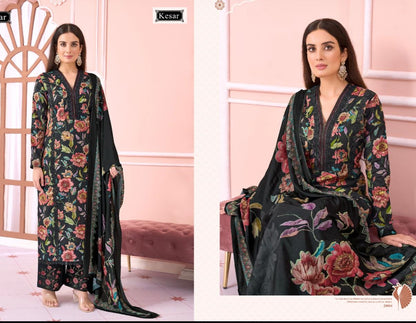 Kesariya Kesar Slub Lawn Karachi Salwar Suits Wholesale Price