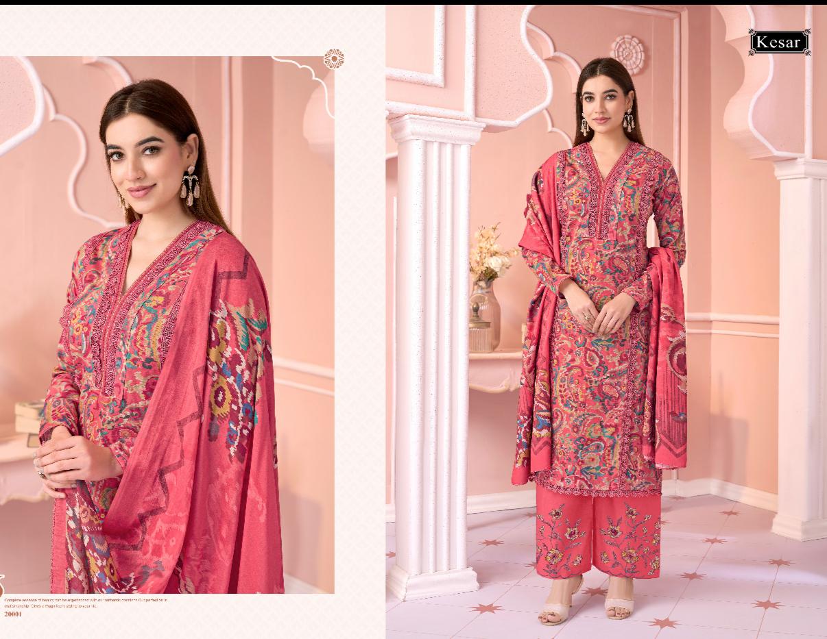 Kesariya Kesar Slub Lawn Karachi Salwar Suits Wholesale Price