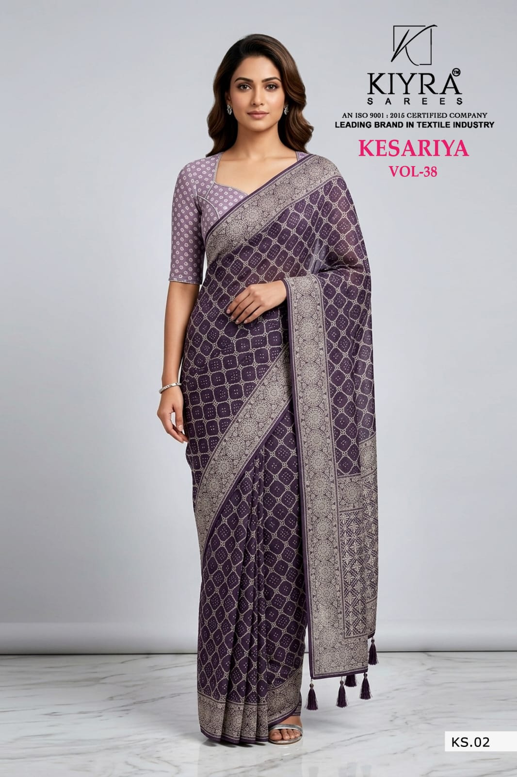 Kesariya Vol 38 Kiyra Dull Moss Sarees Wholesale Price