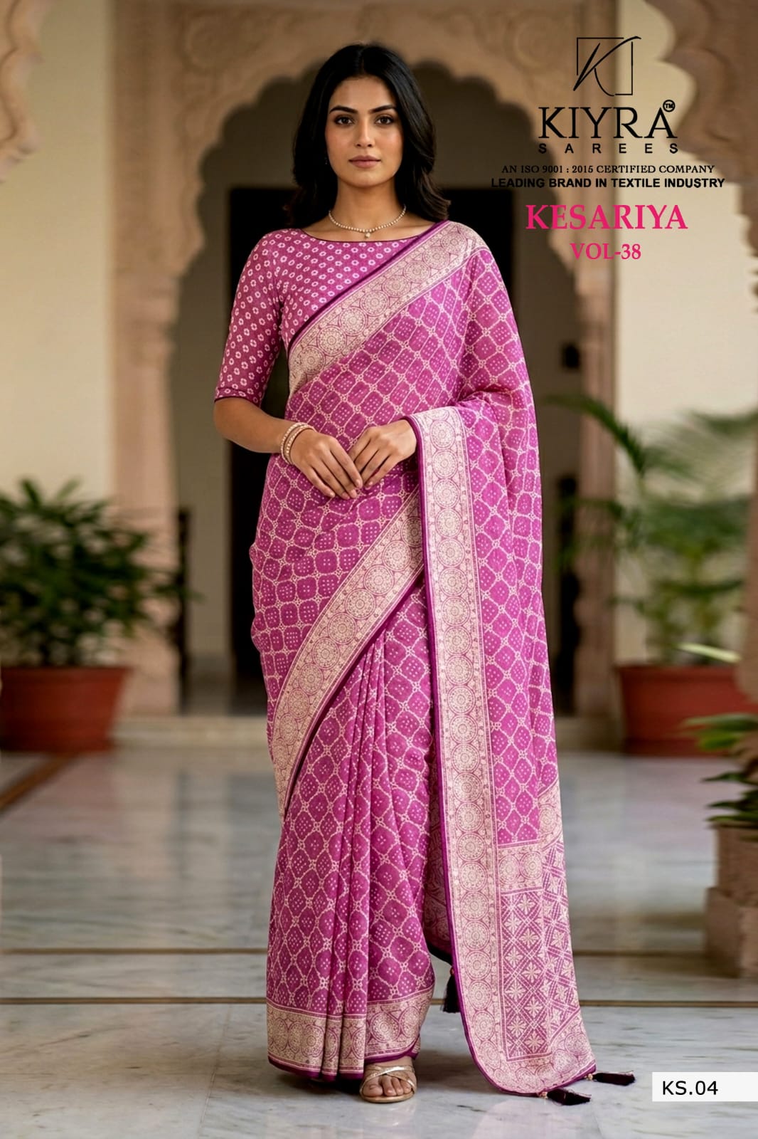 Kesariya Vol 38 Kiyra Dull Moss Sarees Wholesale Price