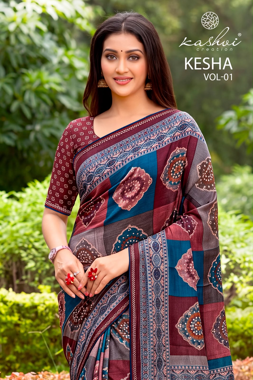 Kesha Vol 1 Kashvi Creation Tesla Sarees Manufacturer Gujarat