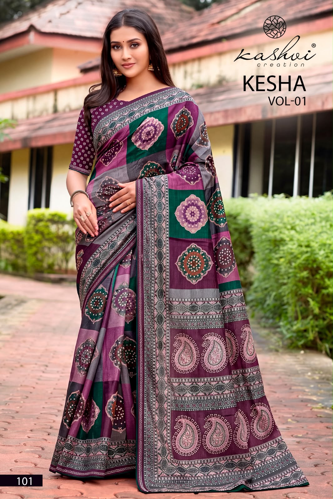 Kesha Vol 1 Kashvi Creation Tesla Sarees Manufacturer Gujarat